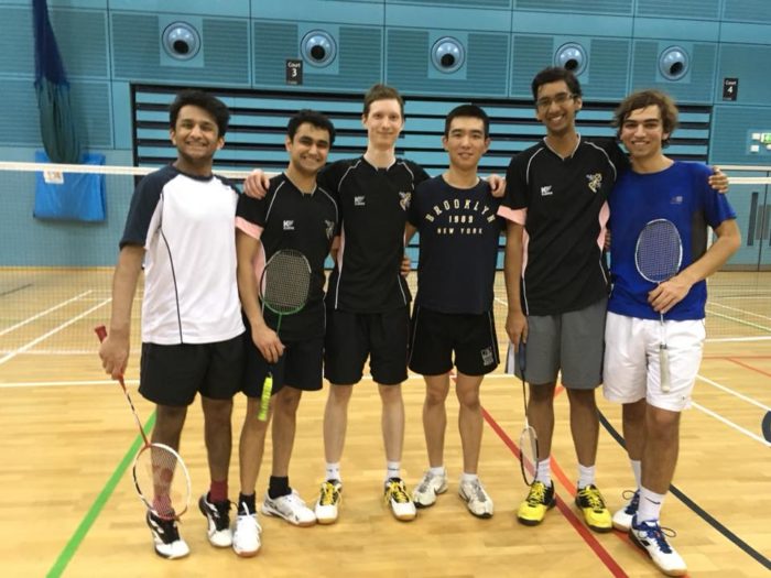 The men's badminton cuppers team 2018