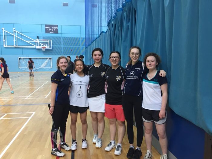 The women's badminton cuppers team 2018