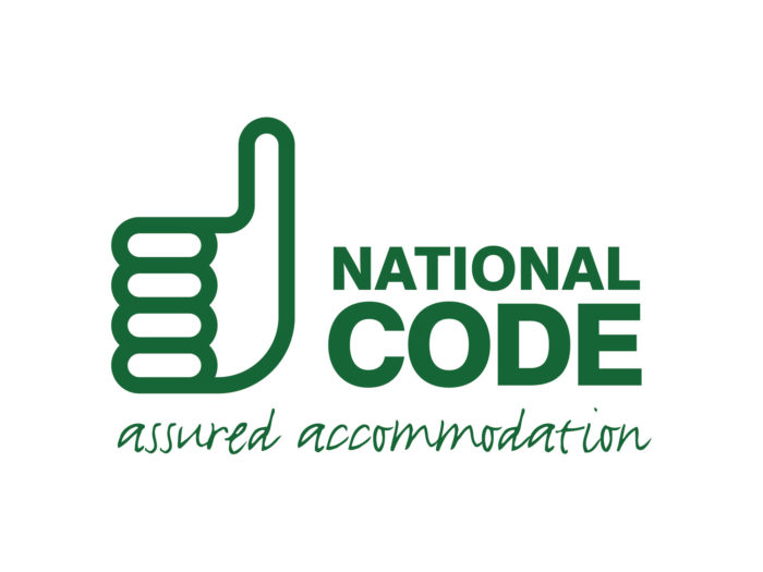 National Code of Assured Accommodation logo - green text next to a green thumbs up