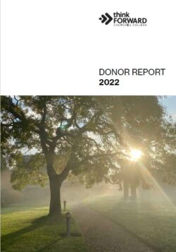 Donor Report Front Cover 2022
