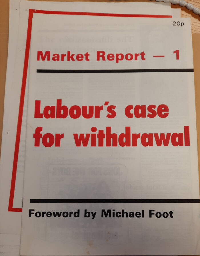 Pamphlet on Labour's case for withdrawal from the EU